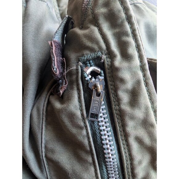 Vintage 60s 70s US Military Cold Weather Cargo Field Jacket Faded Green Medium - Picture 7 of 11